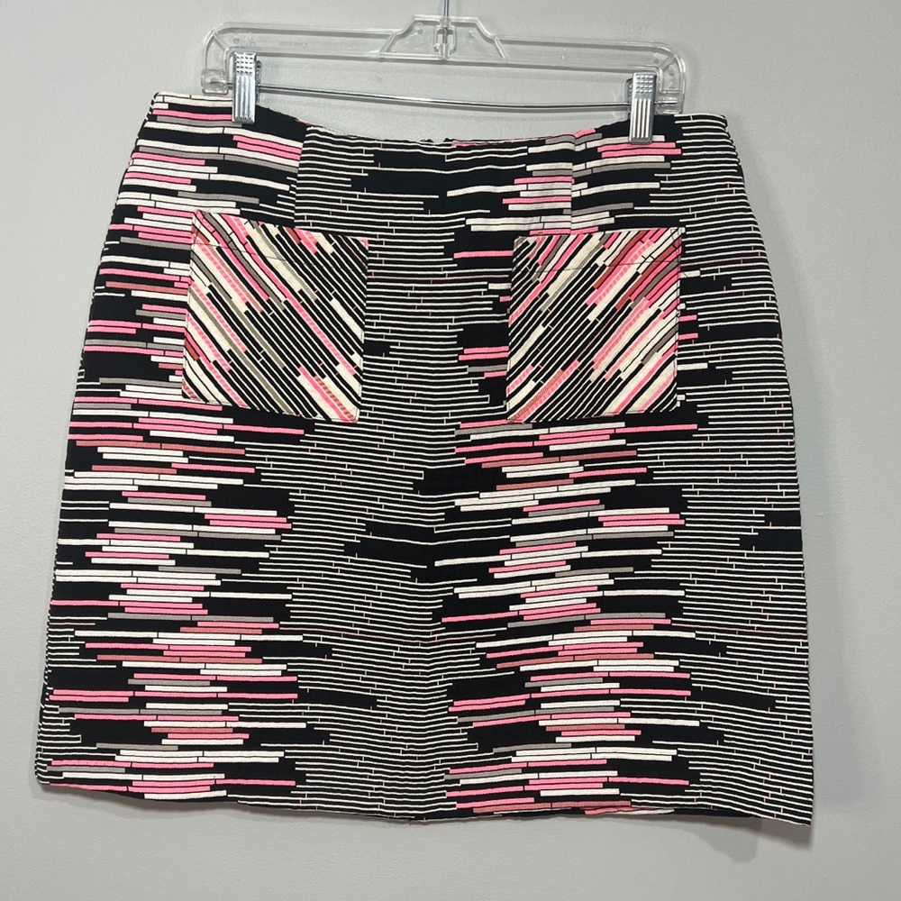 Anthropologie Weston Wear Geo Stripe Mini Skirt
